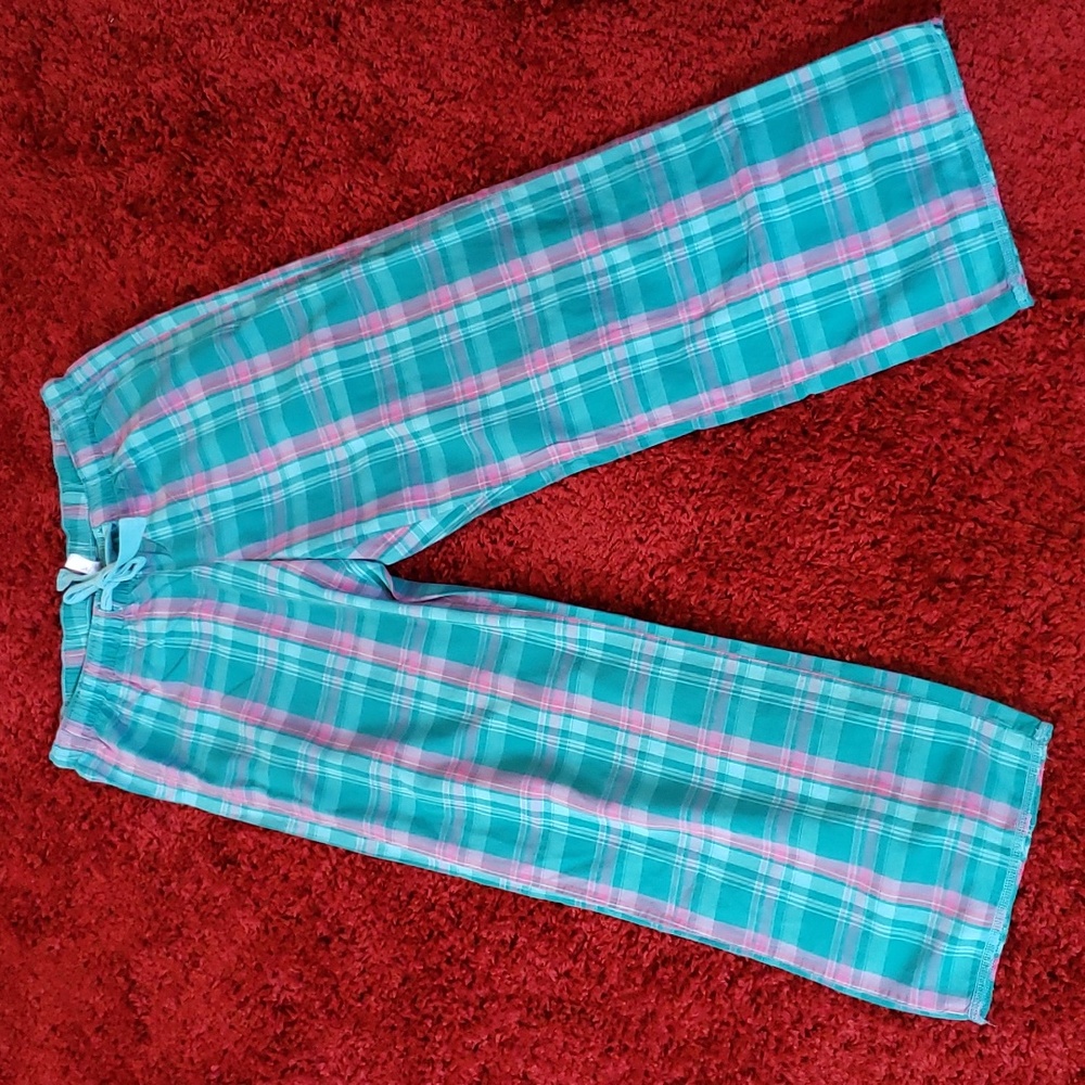 Womens Old Navy Pajama Bottoms Turq/Pink Size Small